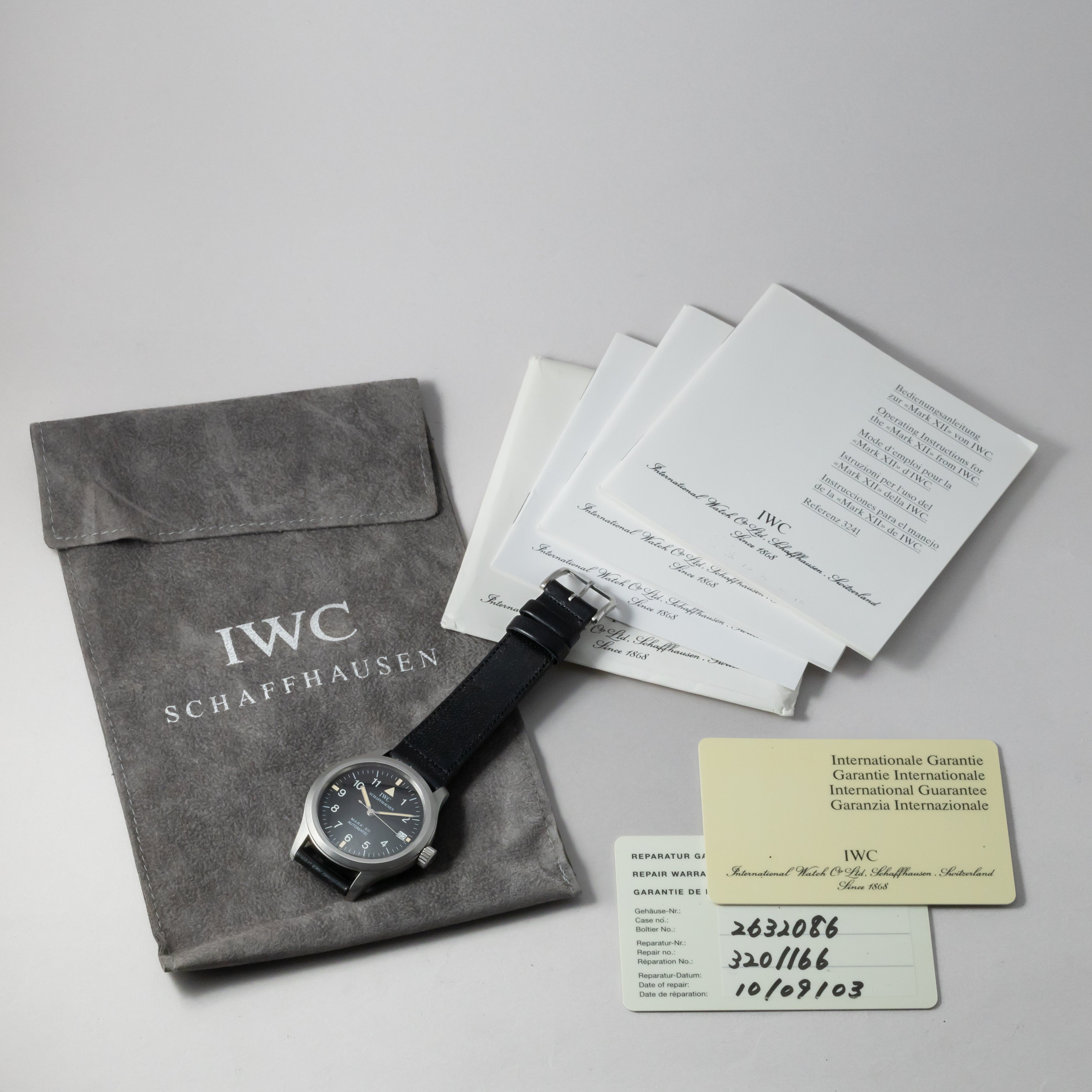 IWC マーク12 1996年製 Cal.884/2 Ref.3241 ギャラ 純正尾錠付き – FIRE KIDS