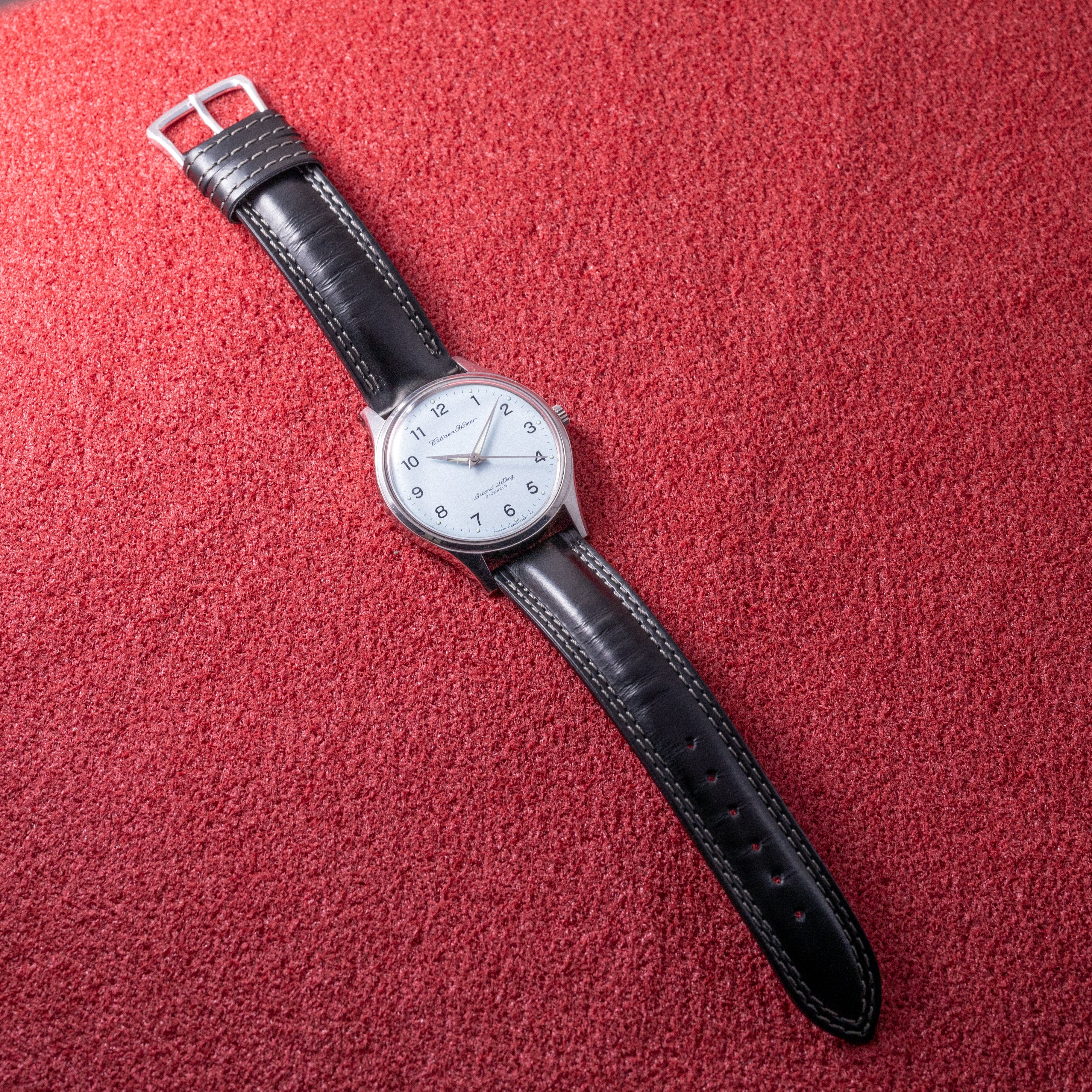 シチズン ホーマー 米鉄 1981年製/昭和56年製 手巻き ブルーダイヤル