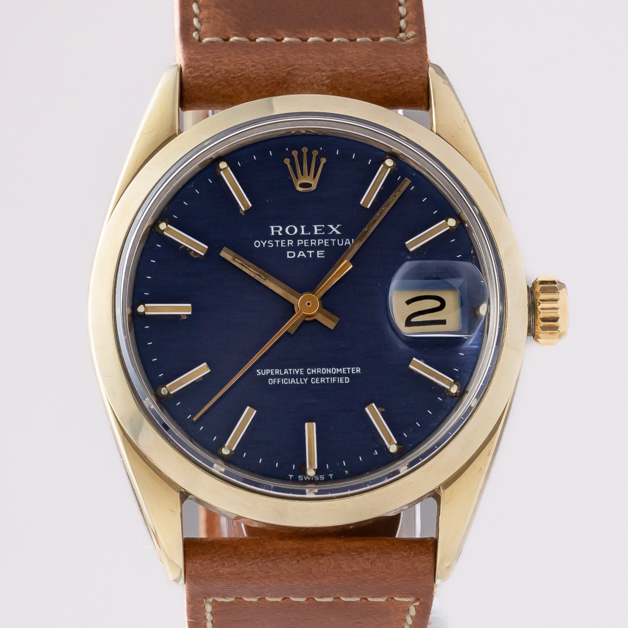 ロレックス 腕時計 1550 メンズ ブルー