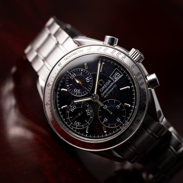 【しも　Speedmaster オメガ スピードマスター デイト自動巻き】 オメガ 1998年製 スピードマスターデイト ブラック 自動巻き
