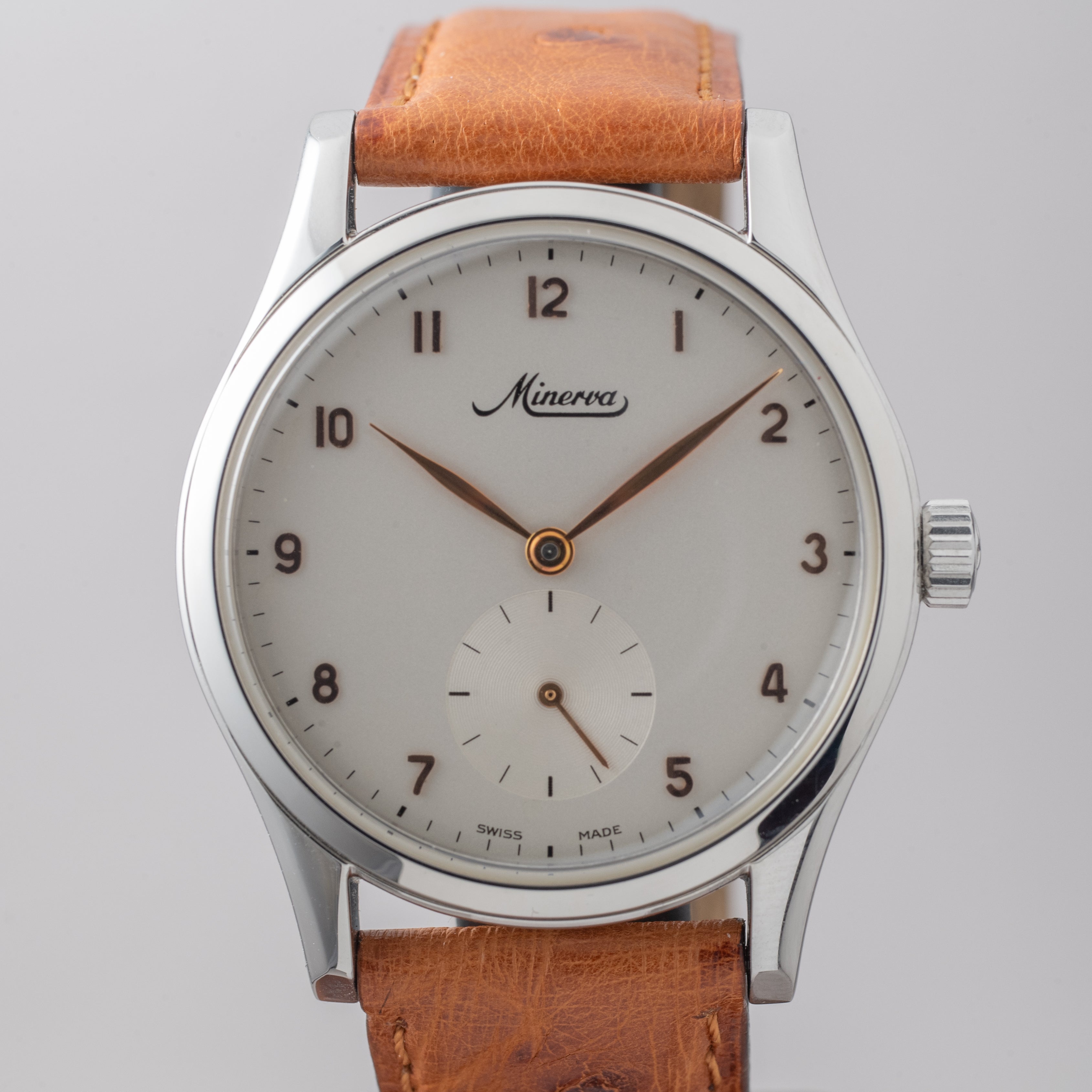 ミネルバ ピタゴラス Cal.48 手巻き 裏スケルトン 腕時計 - 腕時計 