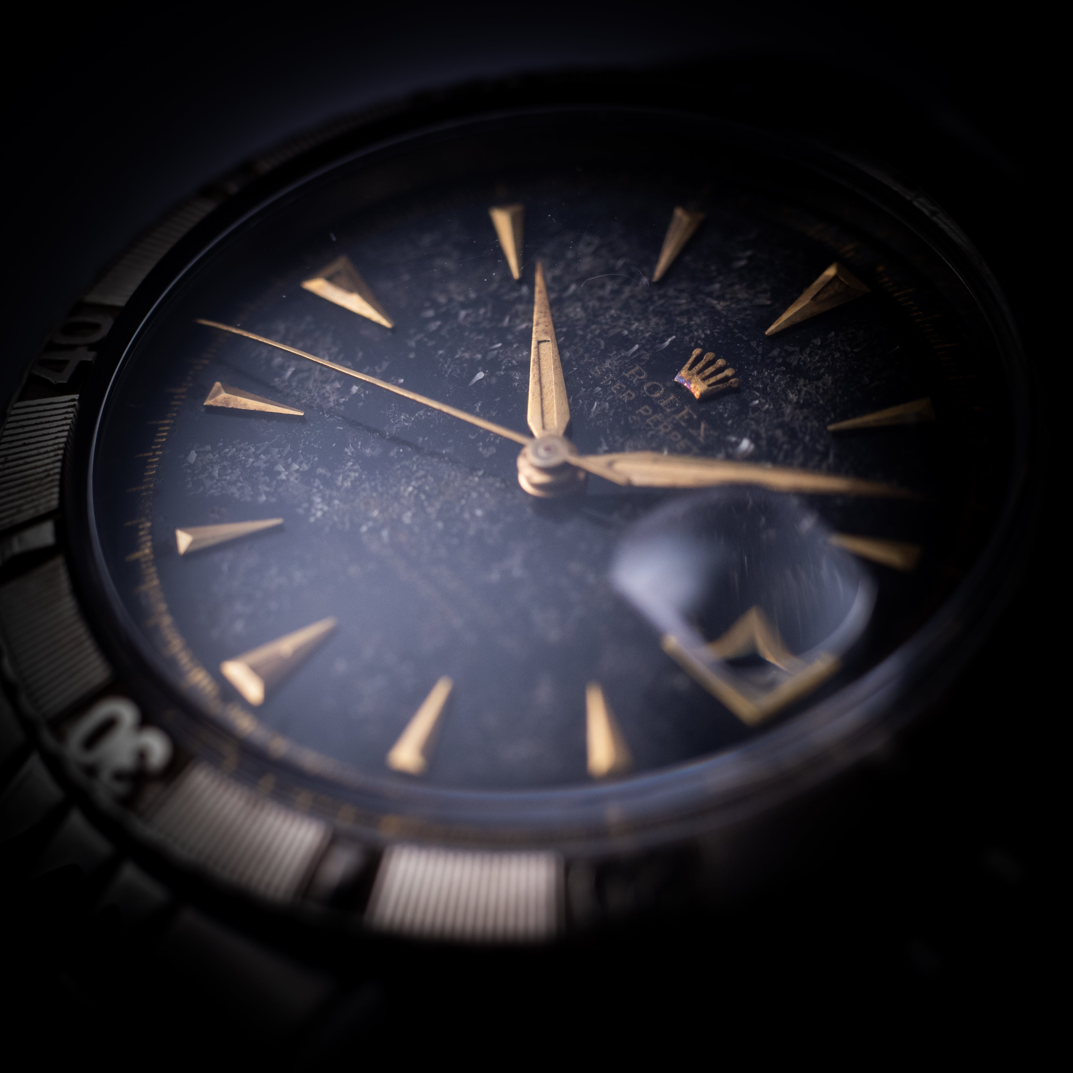 ロレックス 初代サンダーバード Ref.6309 ミラーダイヤル 1950年代製 C+1ブレス