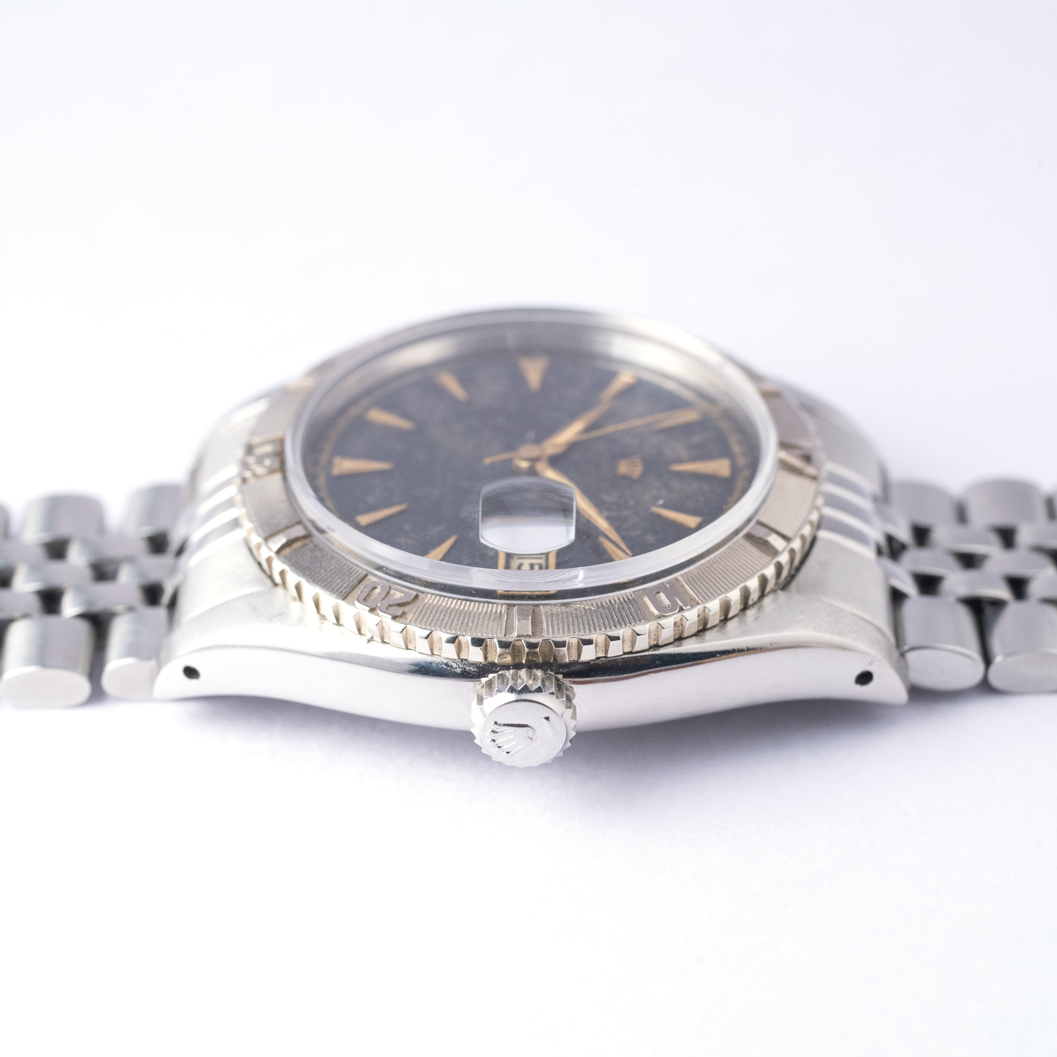 ロレックス 初代サンダーバード Ref.6309 ミラーダイヤル 1950年代製 C+1ブレス