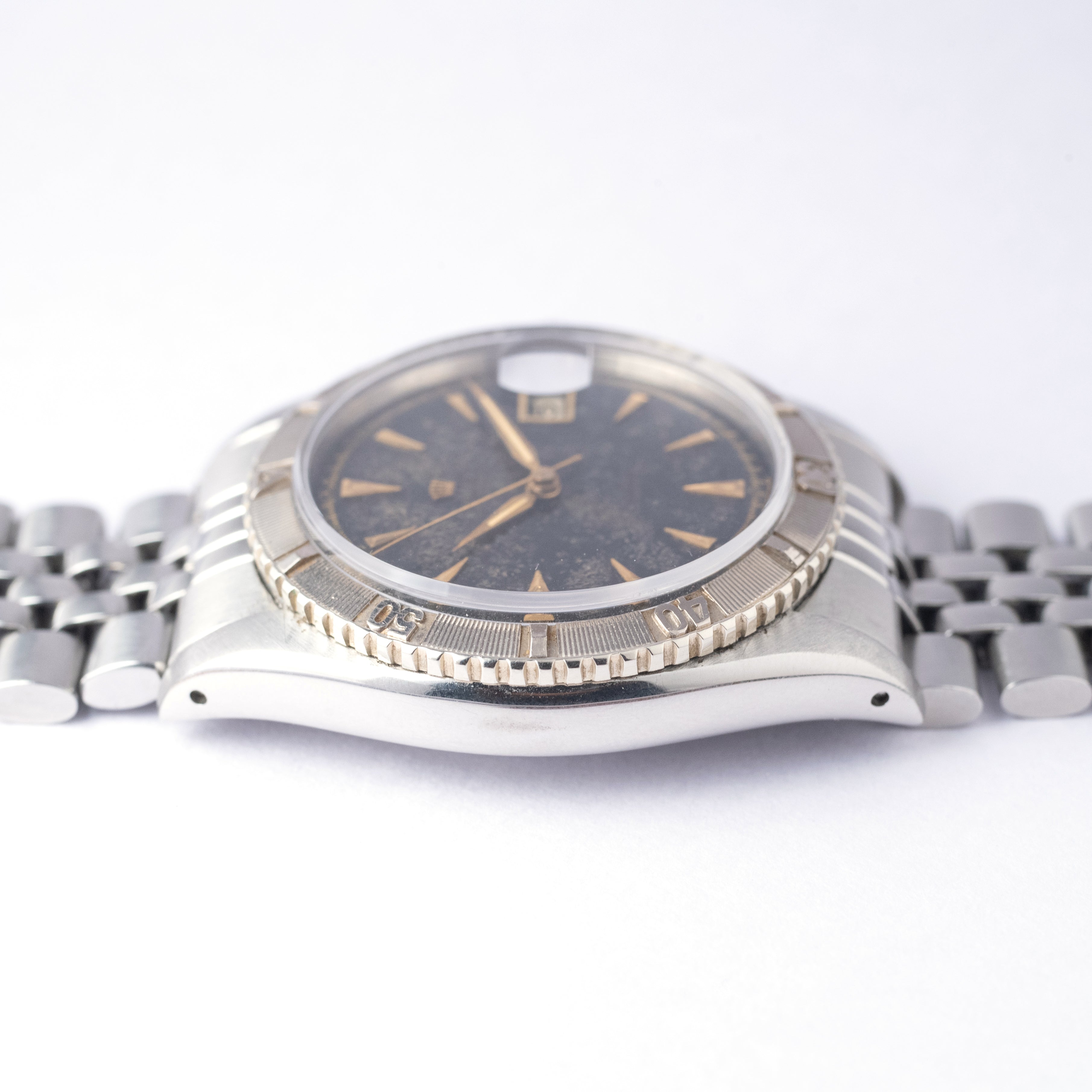 ロレックス 初代サンダーバード Ref.6309 ミラーダイヤル 1950年代製 C+1ブレス