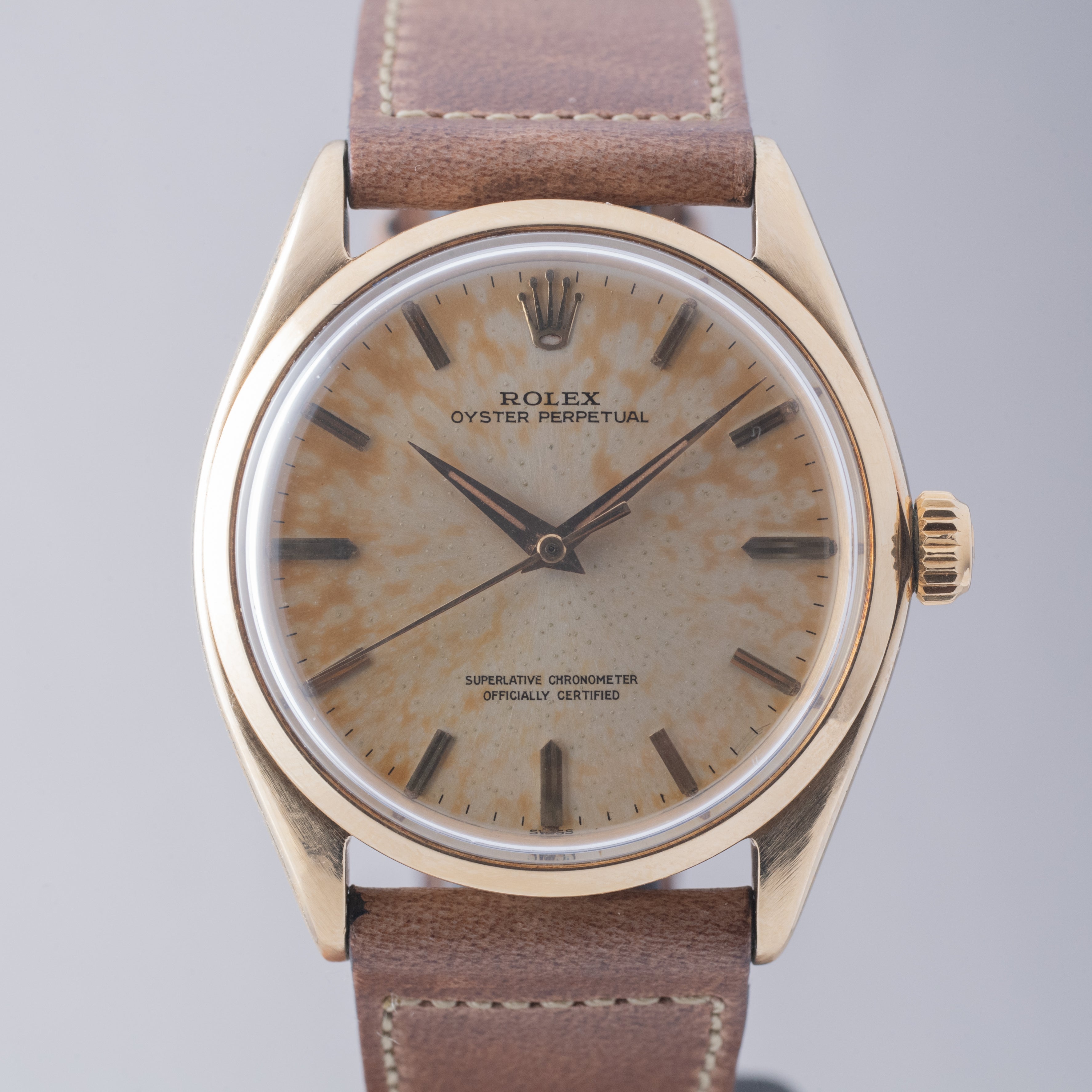 ロレックス オイスターパーペチュアル 1960年代製 14KYG Ref.1002