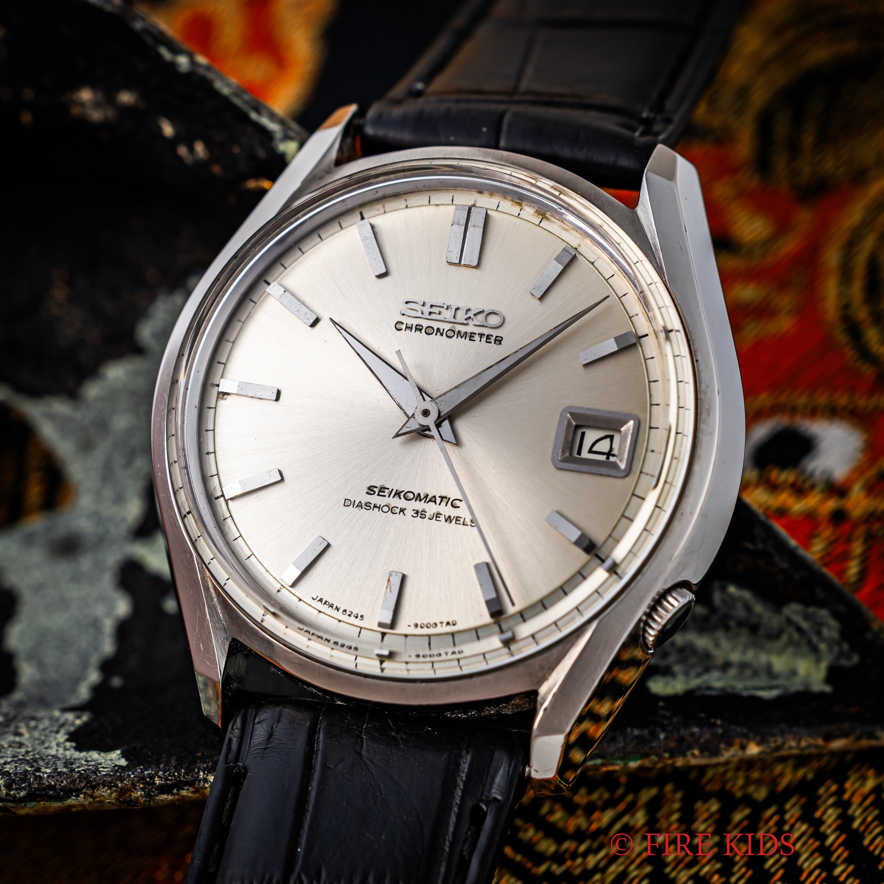 ヴィンテージセイコーの着用イメージ - カジュアルコーデ